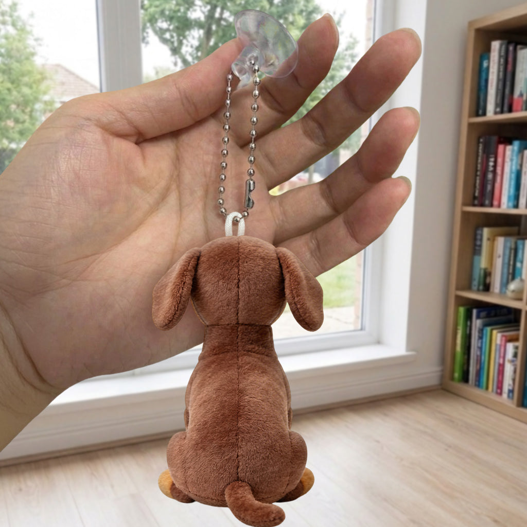 Personalized Fluffy Curly Poodle Plush Keychain - Custom Dog Lover Pet Owner Keepsake Accessory Gift