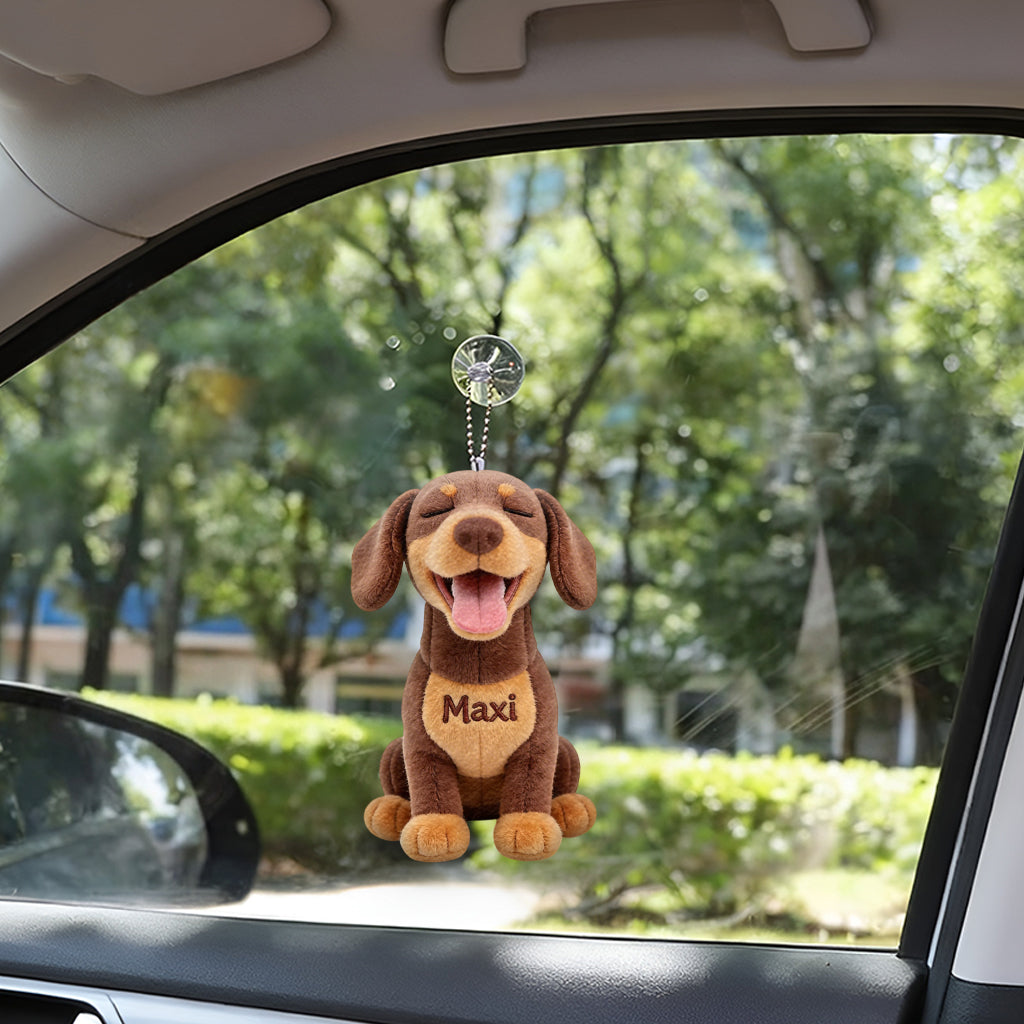 Personalized Tan Chihuahua Plush Keychain, Custom Dog Name Accessory Gift for Chihuahua Lovers and Pet Owners