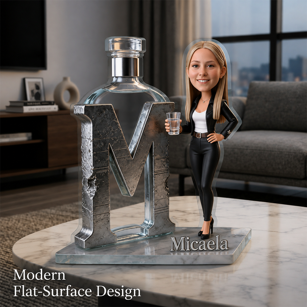 Custom Shaped Acrylic Plaque - Elegant Smiling Adult Latina Women with Wine Glass, Cheers Themed Home Bar Decor Gift for Wine Lovers