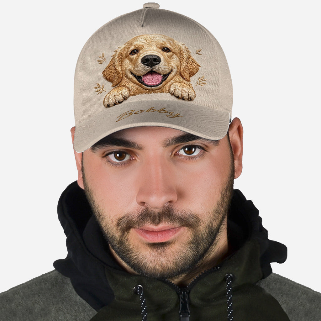 Personalized Embroidered Smiling Shiba Inu Classic Cap, Custom Dog Lover Gift Casual Outdoor Sun Hat
