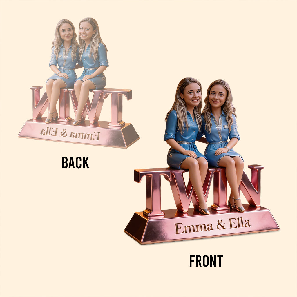 Personalized Sibling Forever Acrylic Plaque - Custom Keepsake with Three Young Children, Heartwarming Family Gift for Home Desk Display