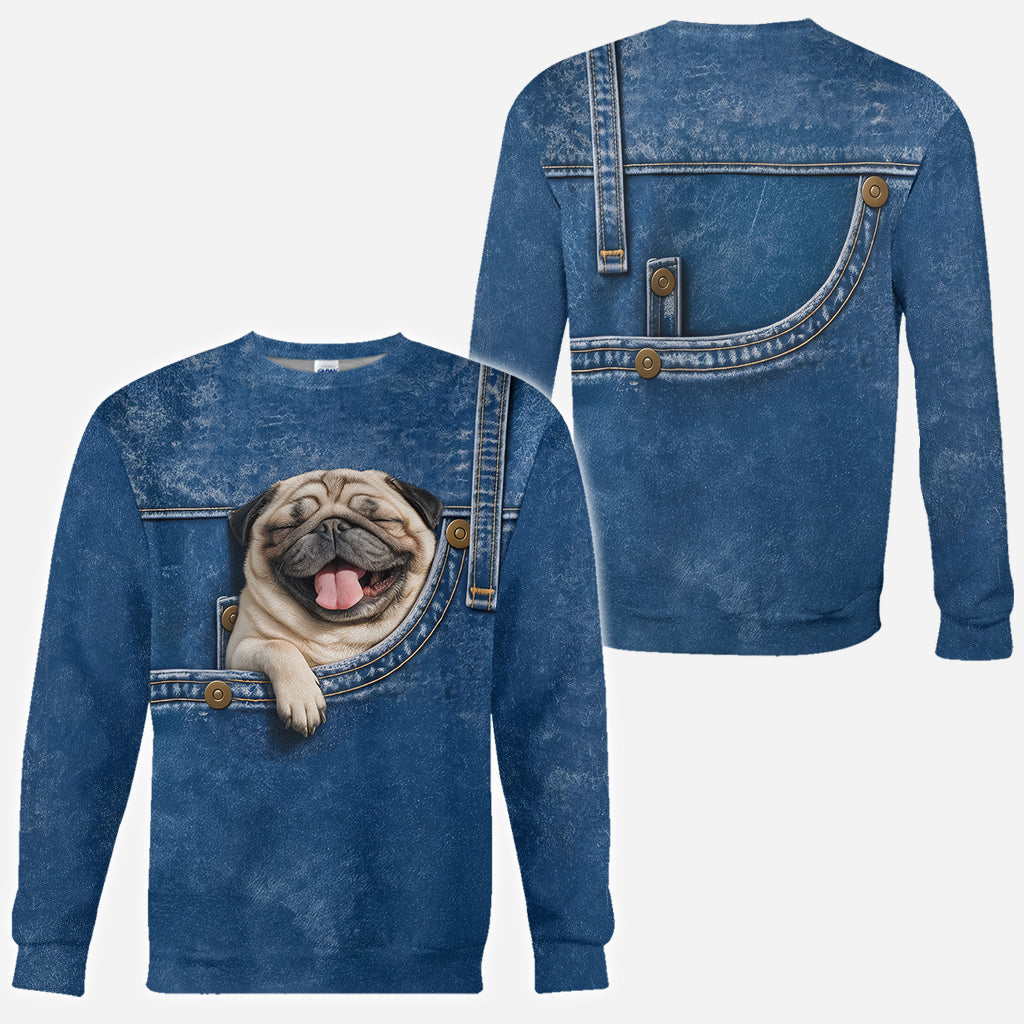 Personalized Mini Black and Tan Dachshund Puppy Pocket Hoodie, Perfect Gift For Dachshund Pet Owners