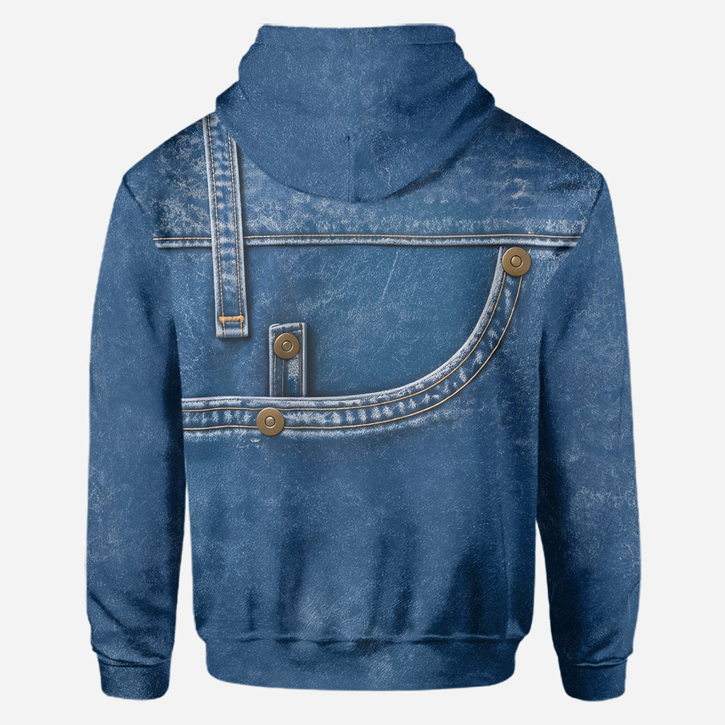 Funny Peeking German Shepherd All Over Print Hoodie, Personalized Gift for German Shepherd Dog Pet Owner