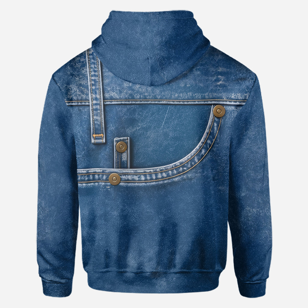 Personalized Fluffy Tan Shih Tzu Pocket Print All Over Hoodie, Cute Gift for Shih Tzu Dog Owner and Pet Lovers