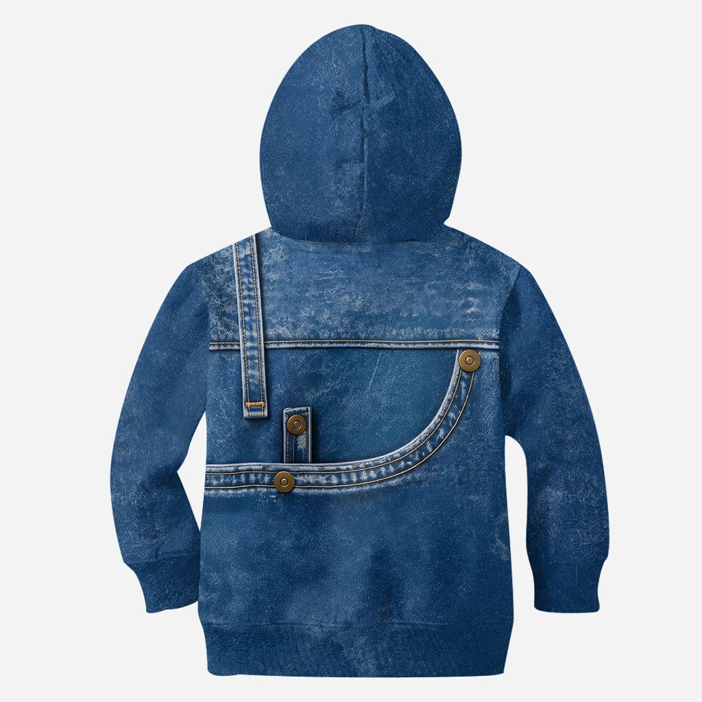 Personalized Smiling Golden Retriever Pocket Print Hoodie, Unique Gift for Dog Owner Pet Lover