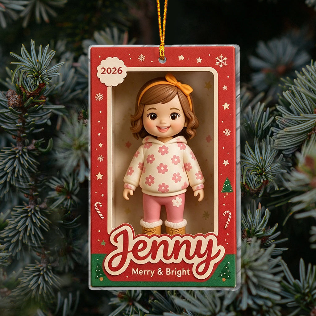 Personalized Cute Little Boy Custom Name 2026 Christmas Ornament Holiday Tree Keepsake Decoration Gift