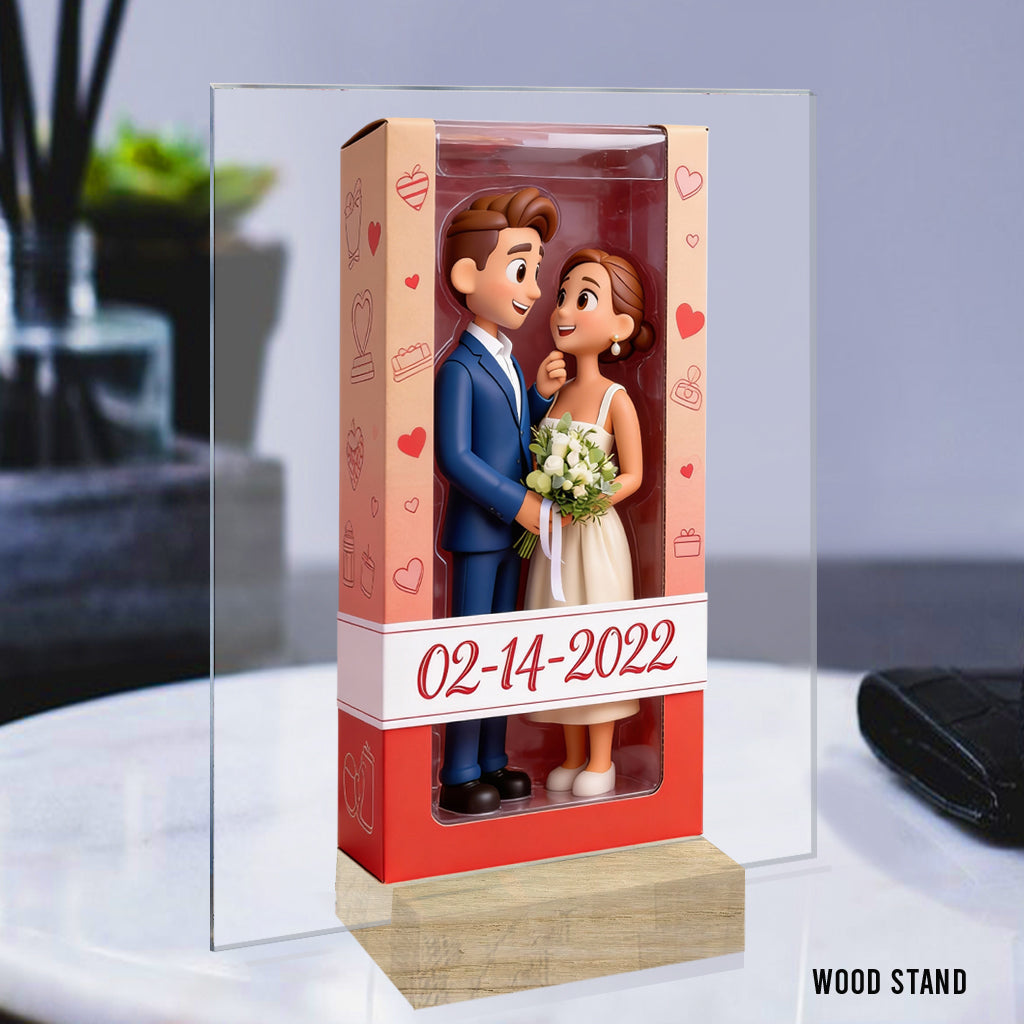 Personalized Latina Couple Custom Shaped Acrylic Plaque - Romantic I Love You Anniversary Gift For Couple Home Desk Decor Keepsake