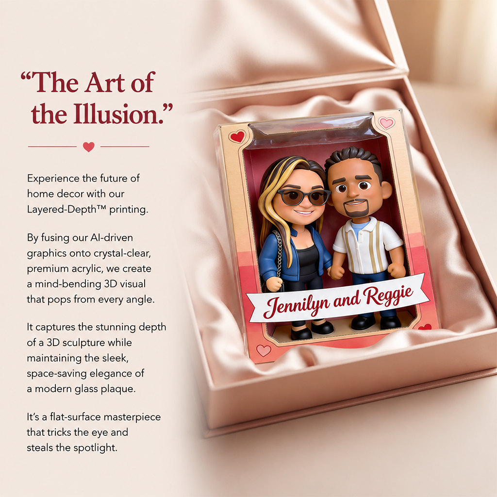 Personalized Latina Couple Custom Shaped Acrylic Plaque - Romantic I Love You Anniversary Gift For Couple Home Desk Decor Keepsake