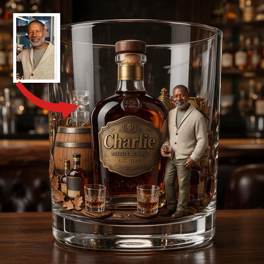 Personalized Older Whiskey Lover Whiskey Glass Bourbon Gift for Latina Men
