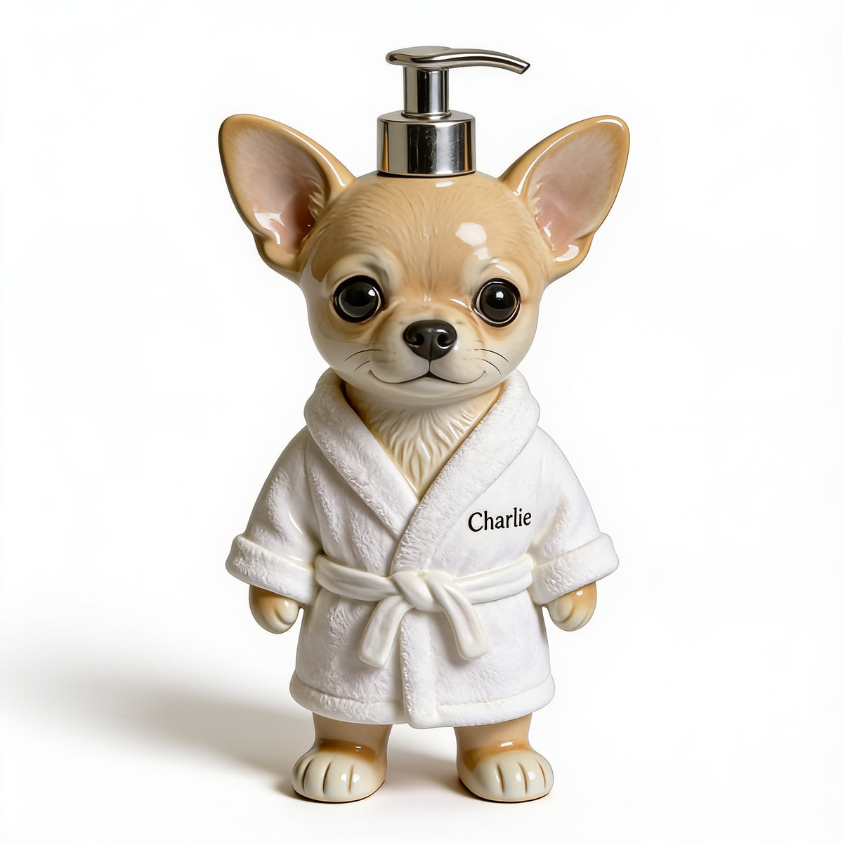 Personalized Small Chihuahua Soap Dispenser Pet Lover Bathroom Decor