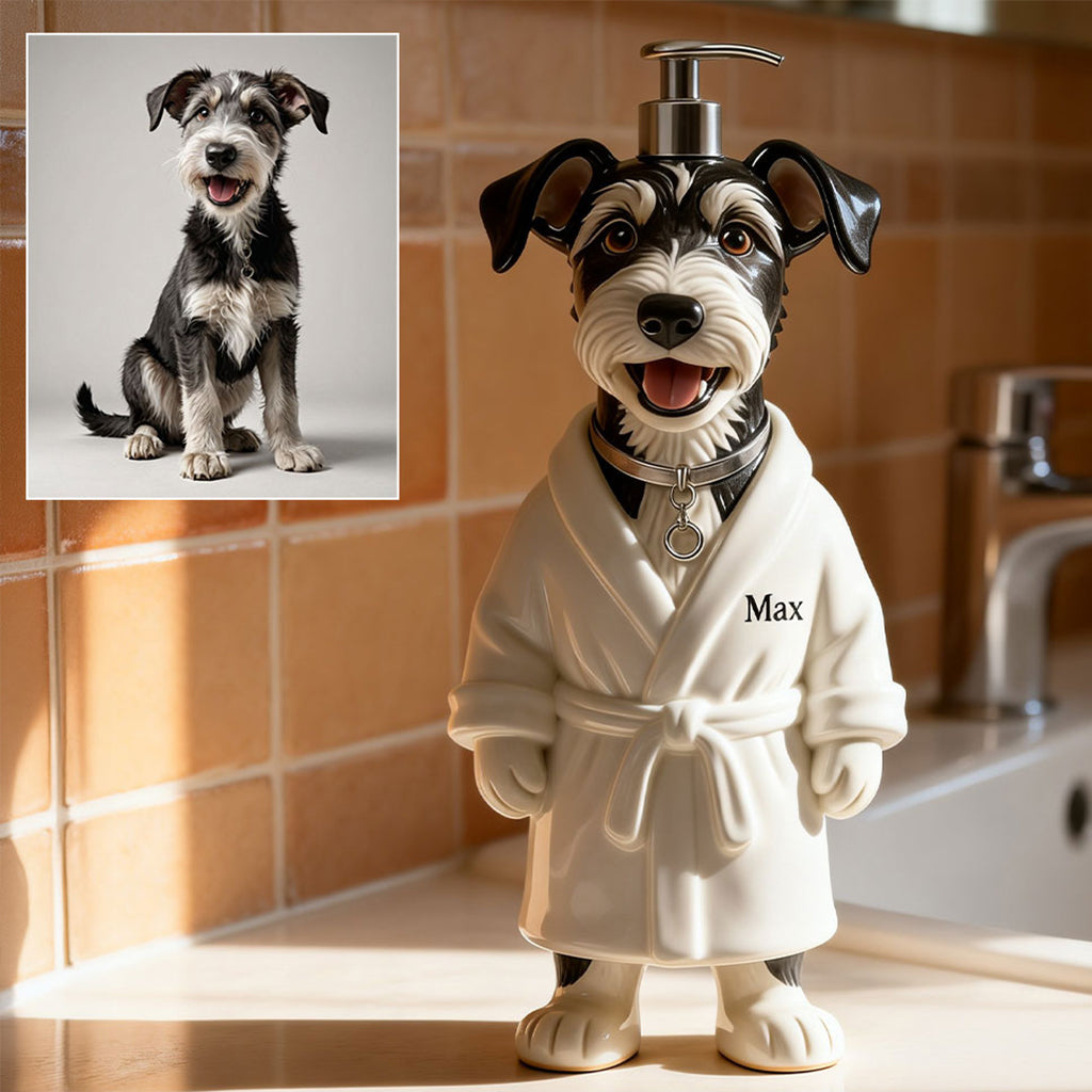 Personalized Yellow Labrador Retriever Soap Dispenser, Pet Lover Home Gift