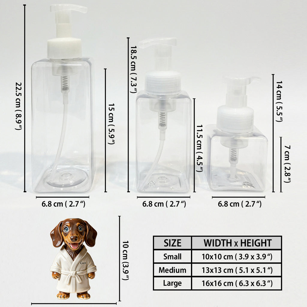 Personalized Grey French Bulldog Soap Dispenser Pet Bathroom Decor