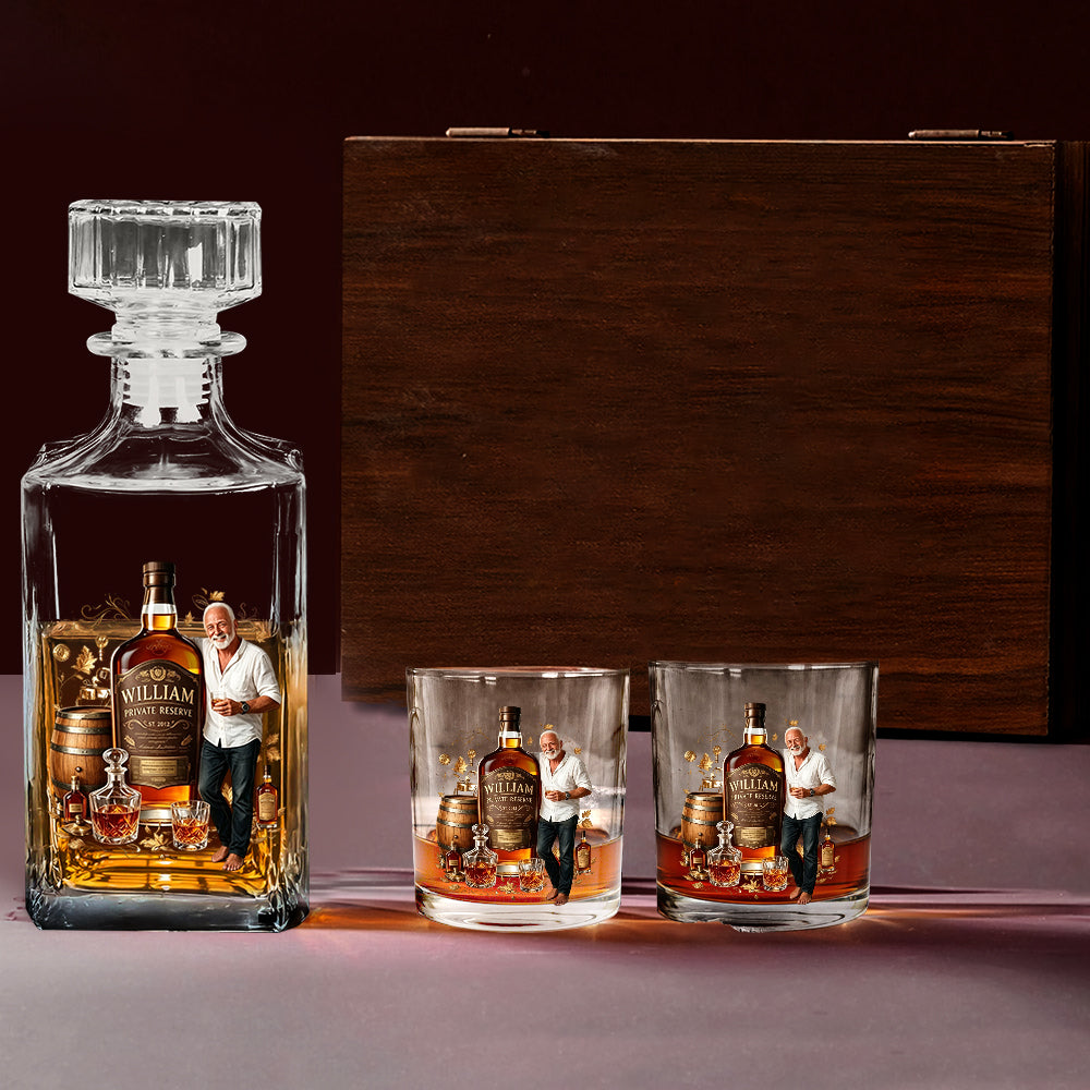 Personalized Latina Man Whiskey Glass, Bourbon Lover Gift For Him
