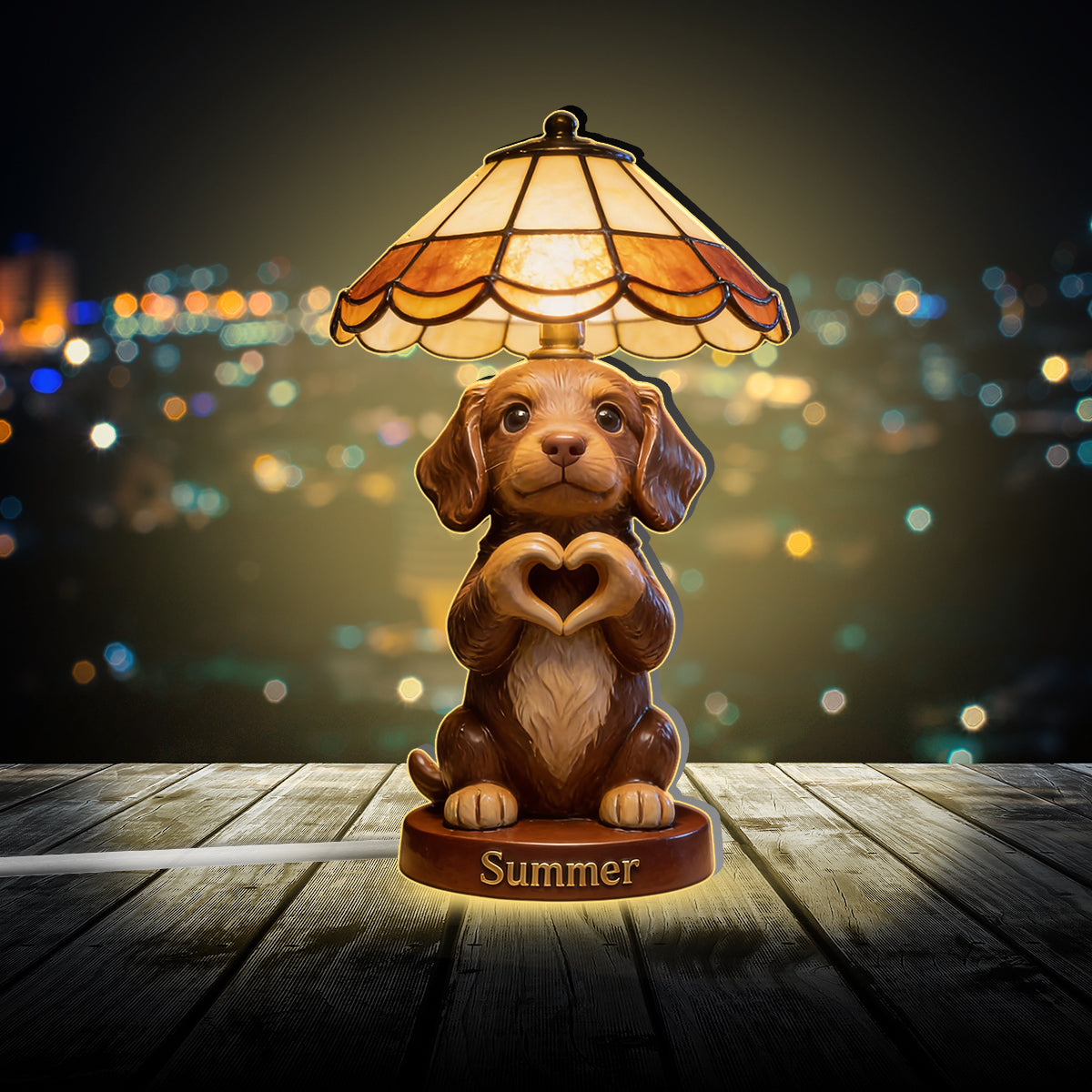 Personalized Spotted Dalmatian Puppy LED Night Light Pet Lover Home Decor Gift