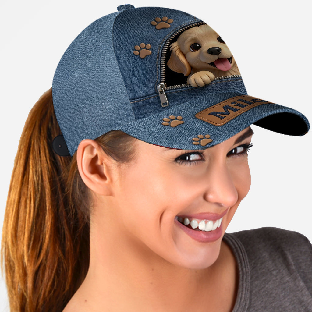 Custom Photo Mini Dachshund Puppy Classic Cap Dog Lover Gift