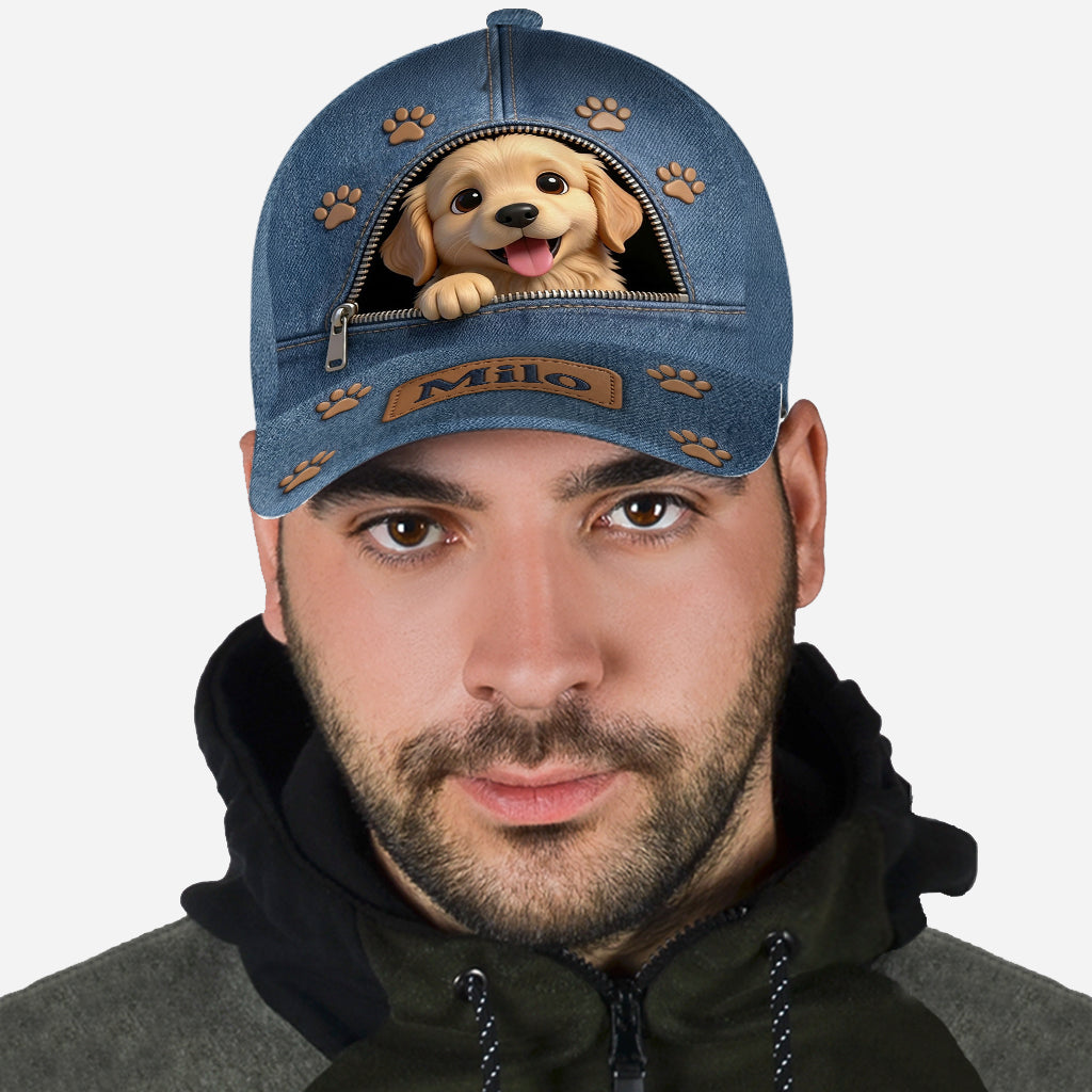 Custom Photo Tiny Chihuahua Puppy Classic Cap Dog Lover Gift