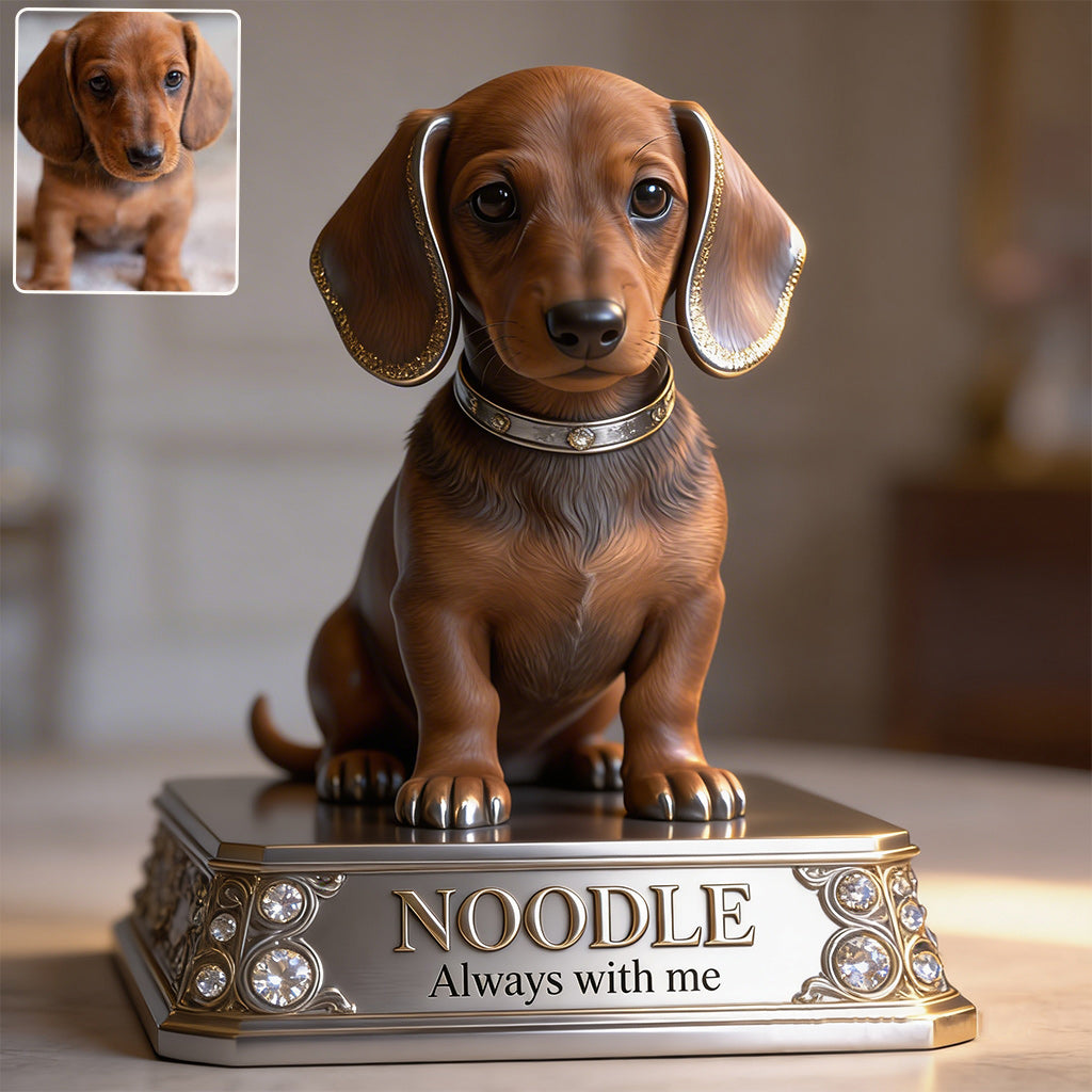 Personalized Angel Wing Golden Retriever Shaped Acrylic Plaque Pet Memorial Gift