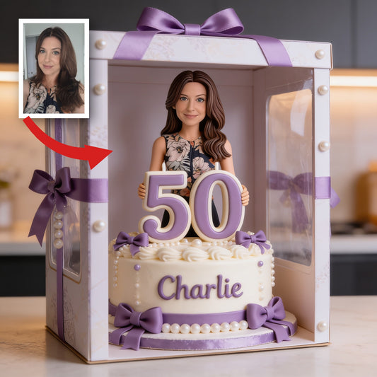 Personalized 50th Birthday Senior Woman Custom Shaped Acrylic Plaque Gift