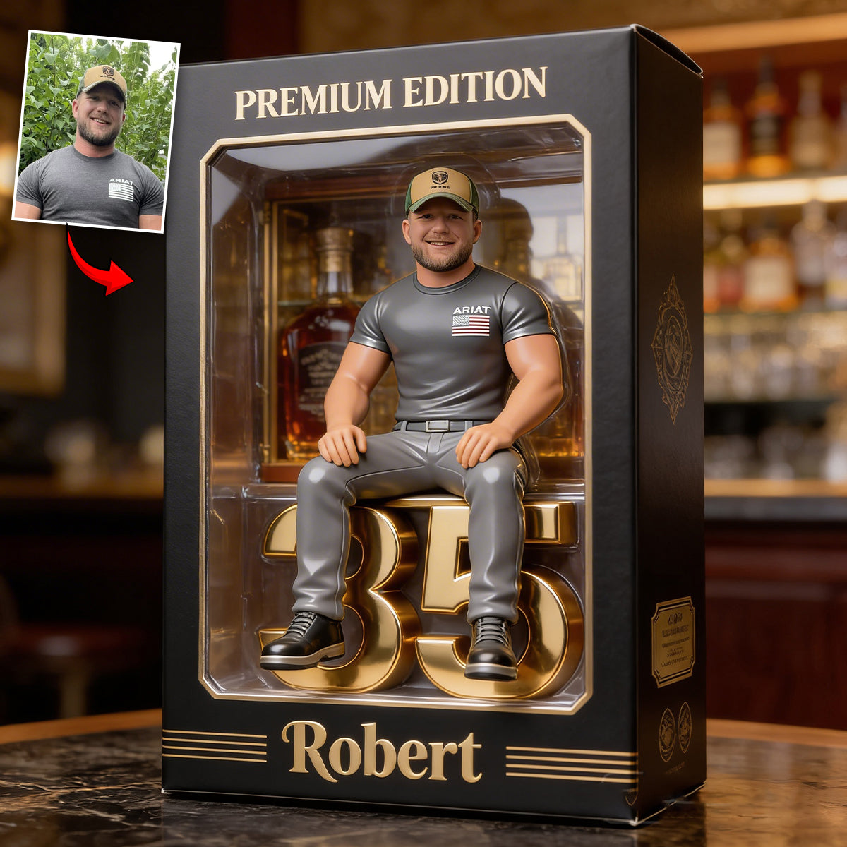 Personalized 21st Birthday Man Custom Shaped Acrylic Plaque Gift for Him