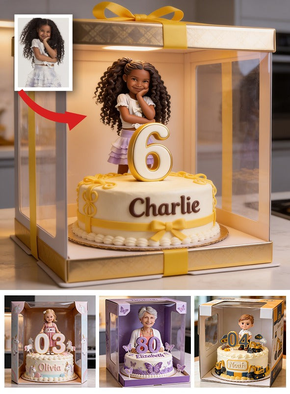 Personalized Birthday Black Little Girl Custom Shaped Acrylic Plaque, Gift for Daughter Granddaughter Niece