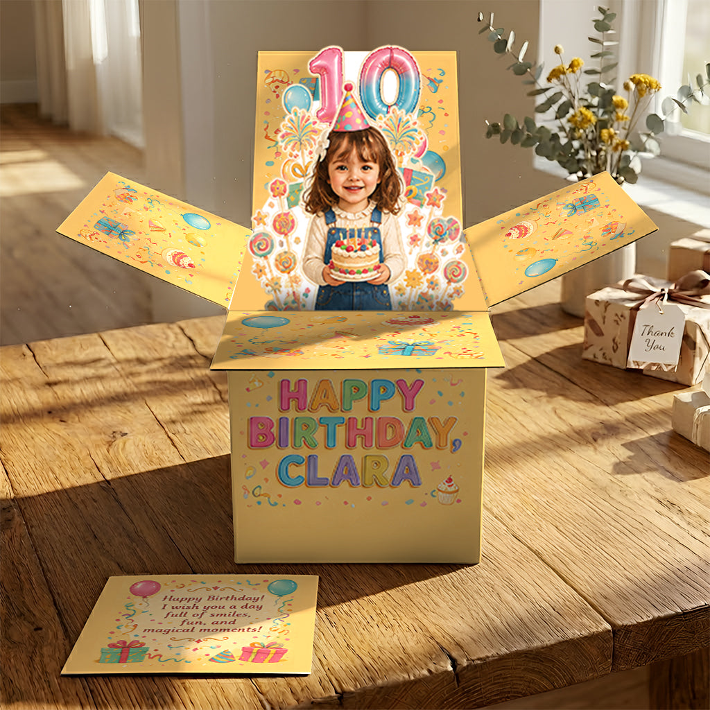 Personalized 50th Birthday Older Latina Man Pop Up Box Card Gift For Dad Grandpa Husband