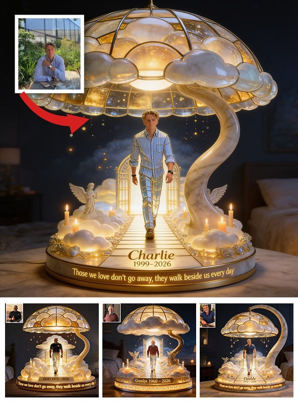 Personalized Memorial Man Acrylic LED Night Light Remembrance Sympathy Gift