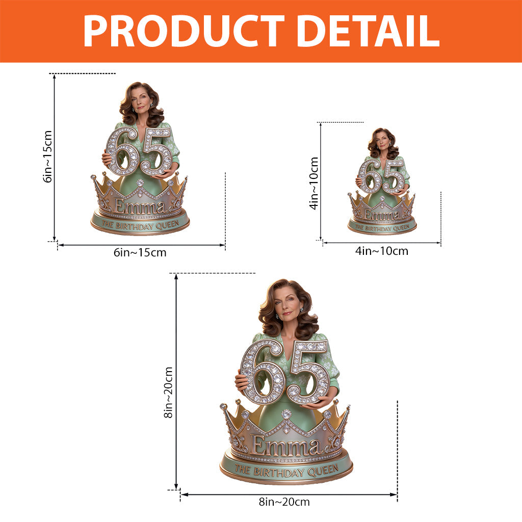 Personalized Birthday Latina Woman Custom Shaped Acrylic Plaque Gift for Her