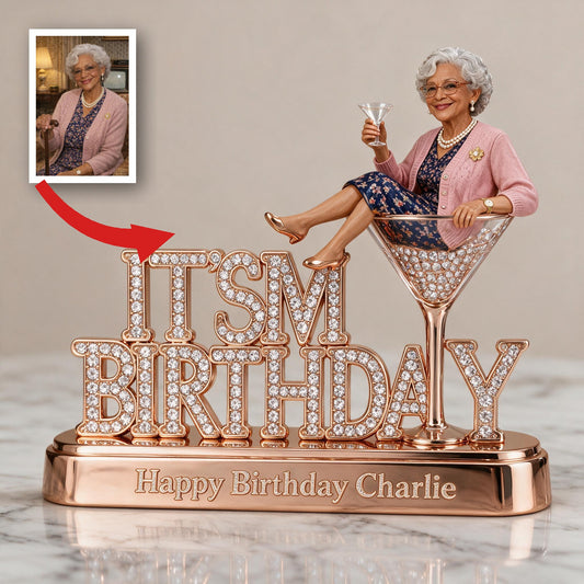 Personalized 70th Birthday Older Black Woman Acrylic Plaque Gift for Mom Grandma Wife