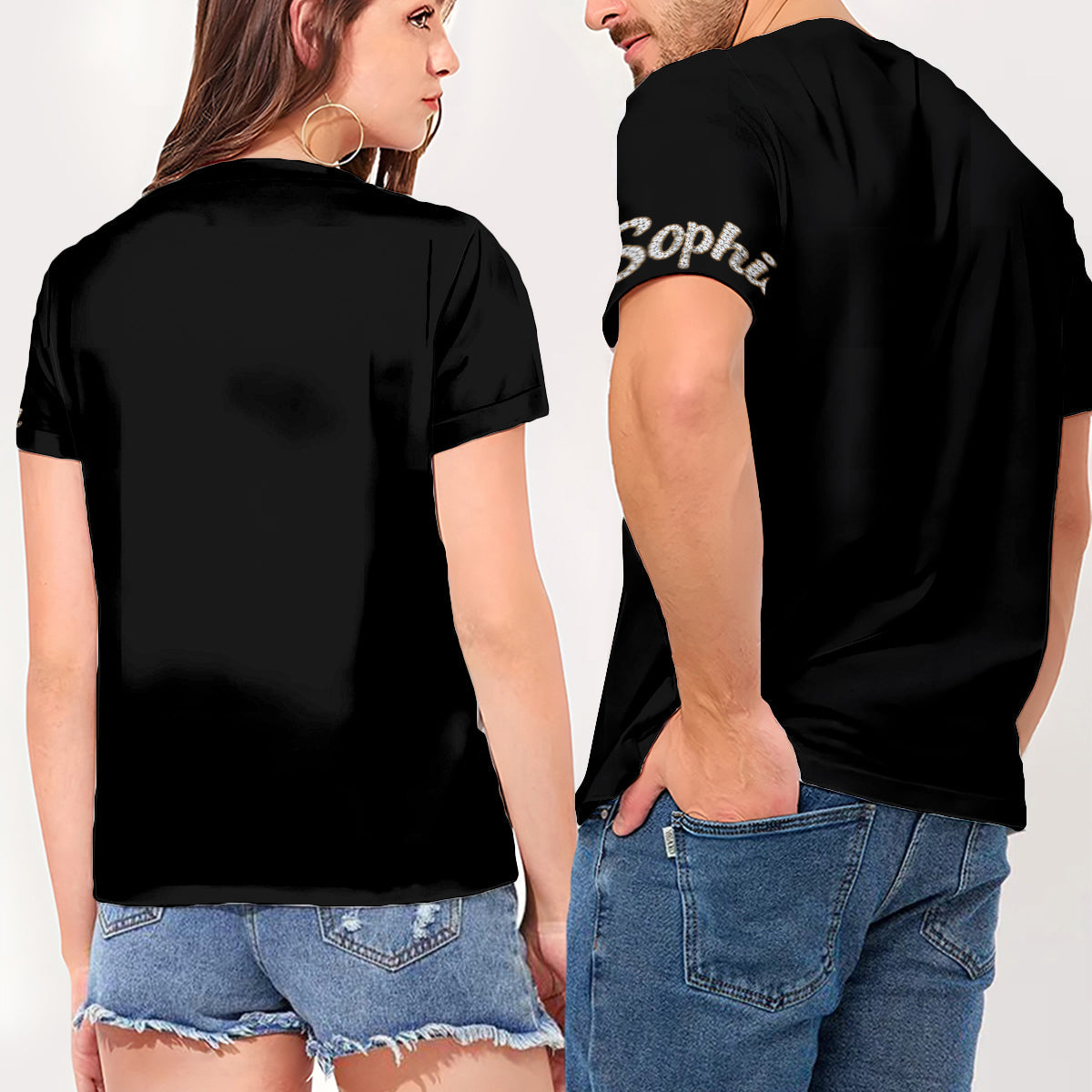 Personalized 25th Birthday Woman V-Neck T-Shirt Gift For Her
