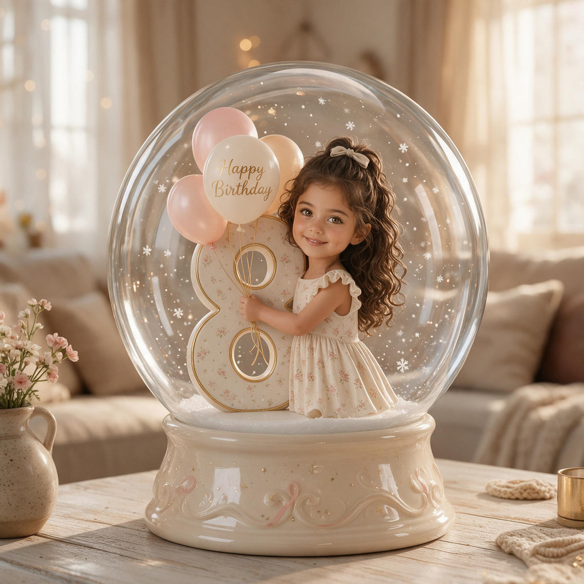 Personalized Birthday Latina Little Girl Acrylic Plaque, Gift for Daughter Granddaughter Niece