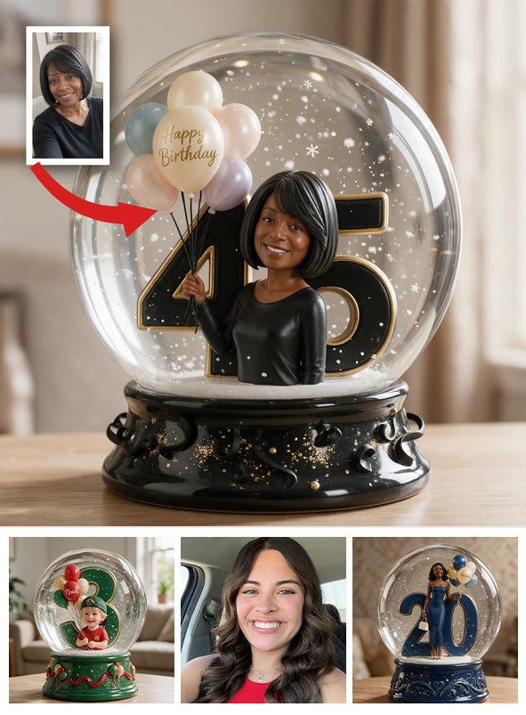 Personalized 45th Birthday Middle-Aged Black Woman Acrylic Plaque Gift