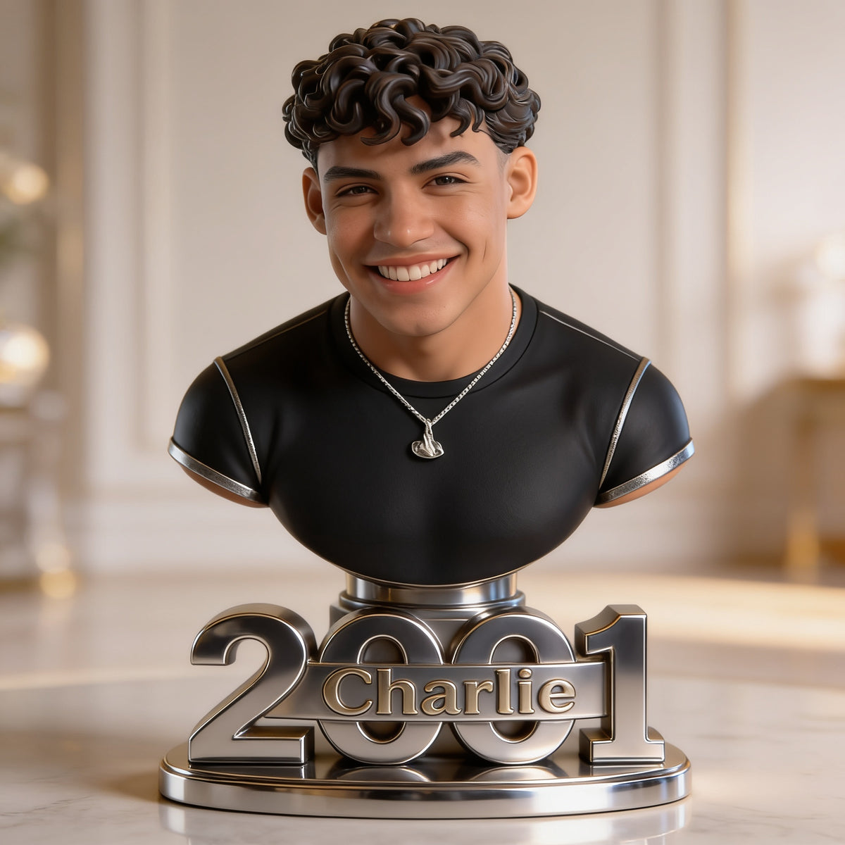 Personalized 21st Birthday Latino Man Custom Shaped Acrylic Plaque Gift For Him