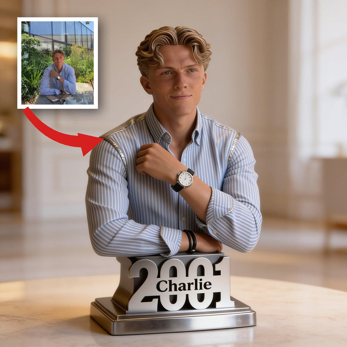 Personalized 21st Birthday Man Custom Shaped Acrylic Plaque Gift For Him