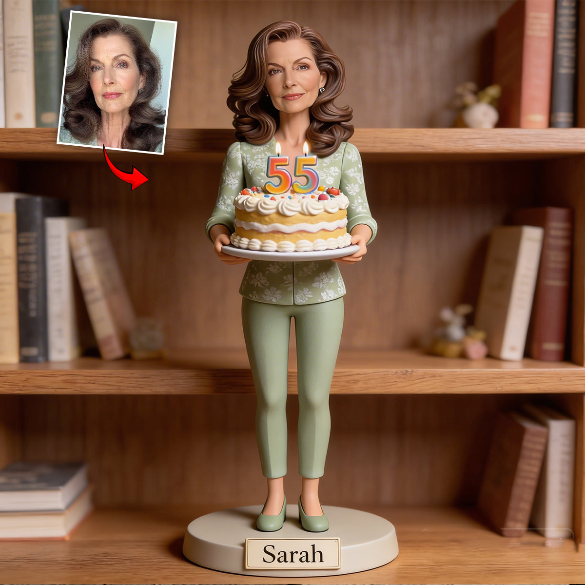Personalized 25th Birthday Latina Woman Custom Shaped Acrylic Plaque Desk Gift
