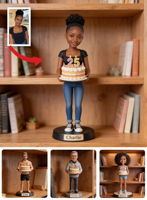 Personalized 25th Birthday Black Woman Custom Shaped Acrylic Plaque