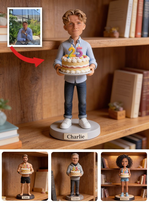 Personalized 25th Birthday Man Custom Shaped Acrylic Plaque Gift for Him