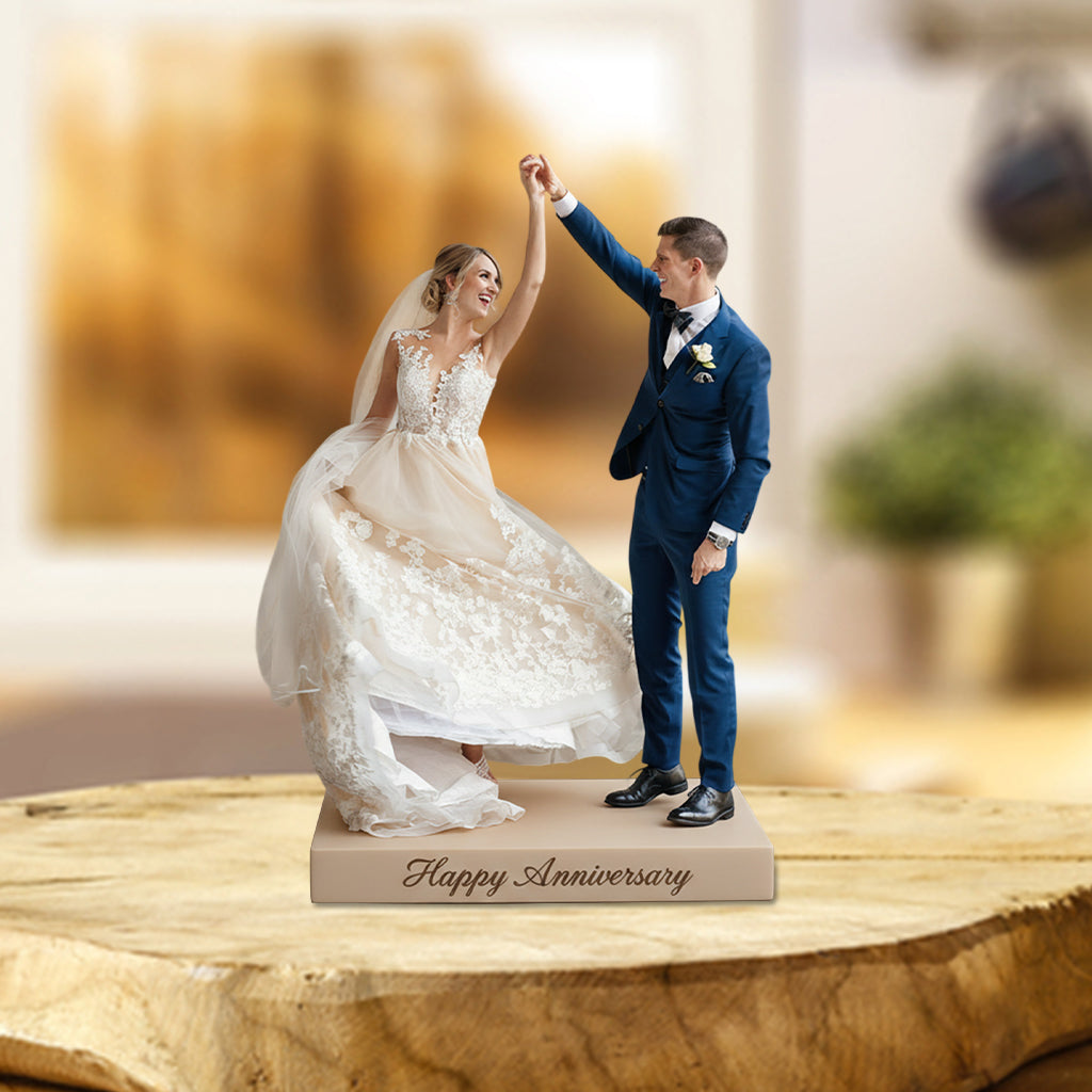 Custom Photo 10th Wedding Anniversary 2016 Latino Couple Custom Shaped Acrylic Plaque