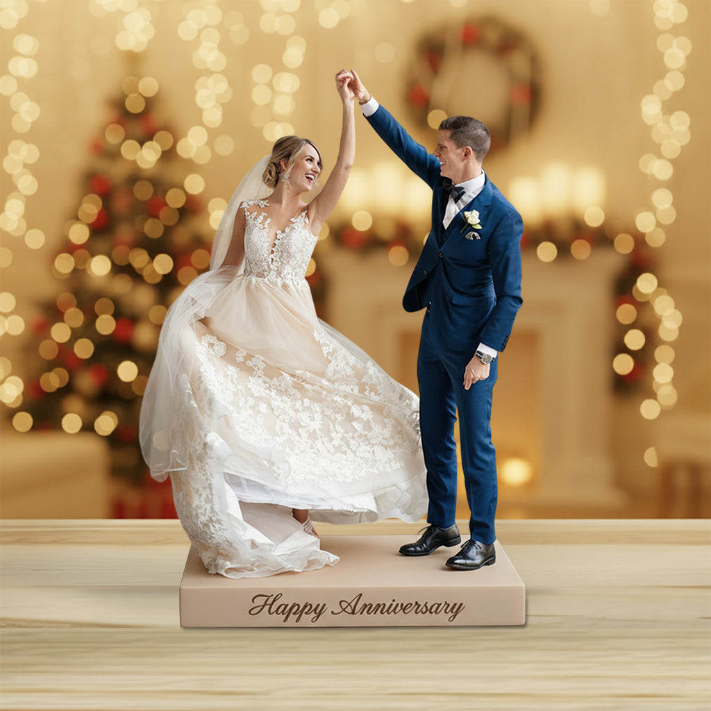 Custom Photo 30th Anniversary 1996 Middle-Aged Black Couple Custom Shaped Acrylic Plaque Gift