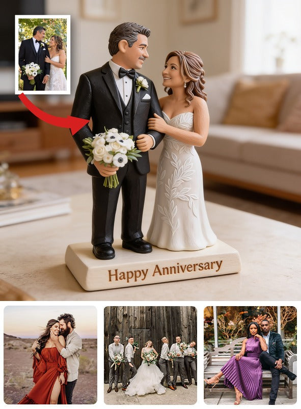 Custom Photo 20th Wedding Anniversary Middle-Aged Latino Couple Acrylic Plaque 2006 Parents Gift