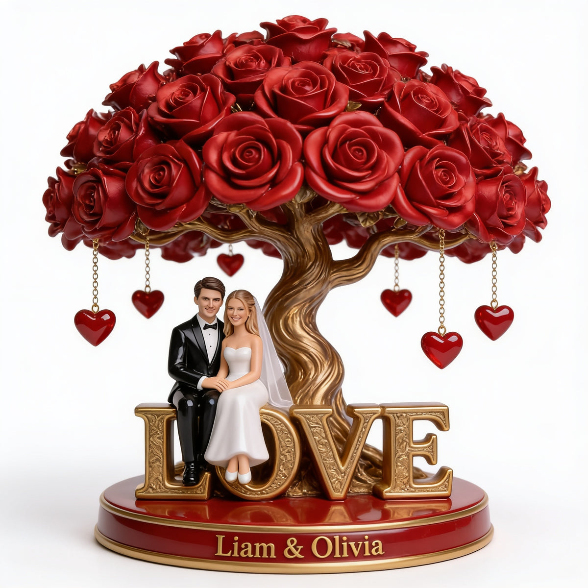 Custom Photo Wedding Couple Shaped Acrylic Plaque Romantic Wedding Gift