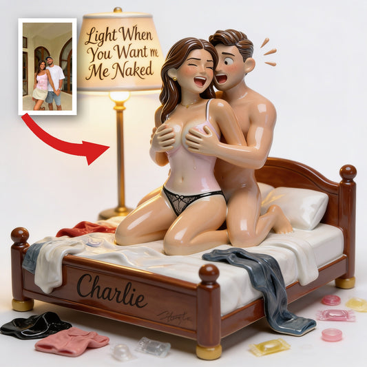 Personalized Latino Couple Acrylic LED Night Light Romantic Bedroom Gift