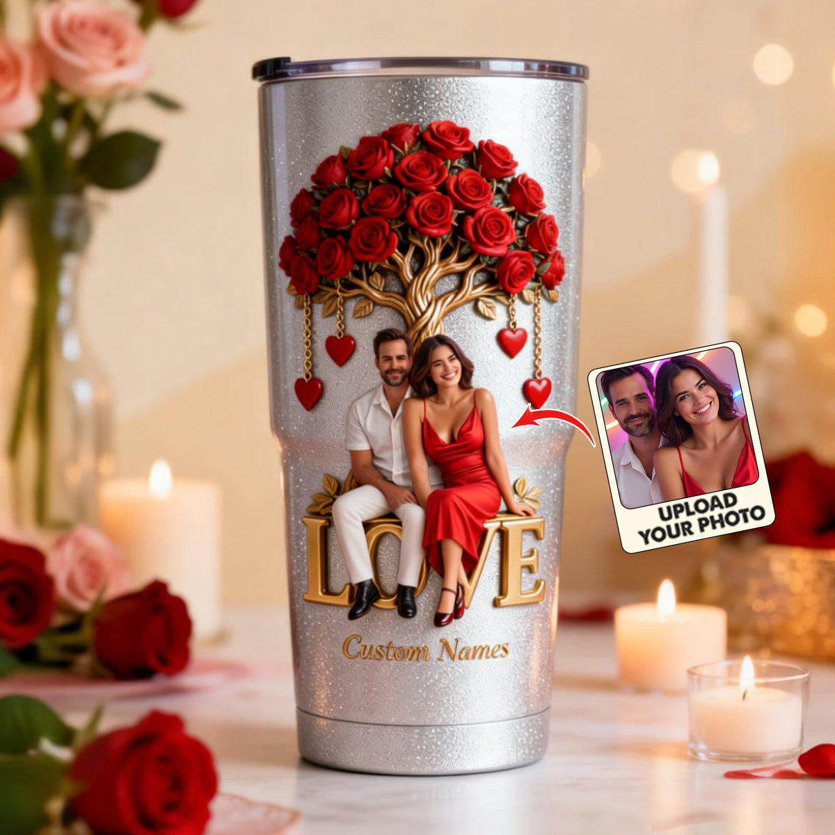 Personalized Wedding Couple Tumbler - Unique Wedding Gift for Newlyweds
