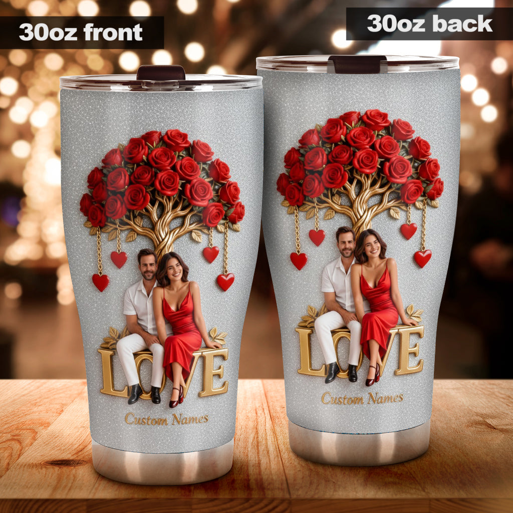 Personalized Gay Couple 20oz Tumbler Romantic LGBT Couple Gift