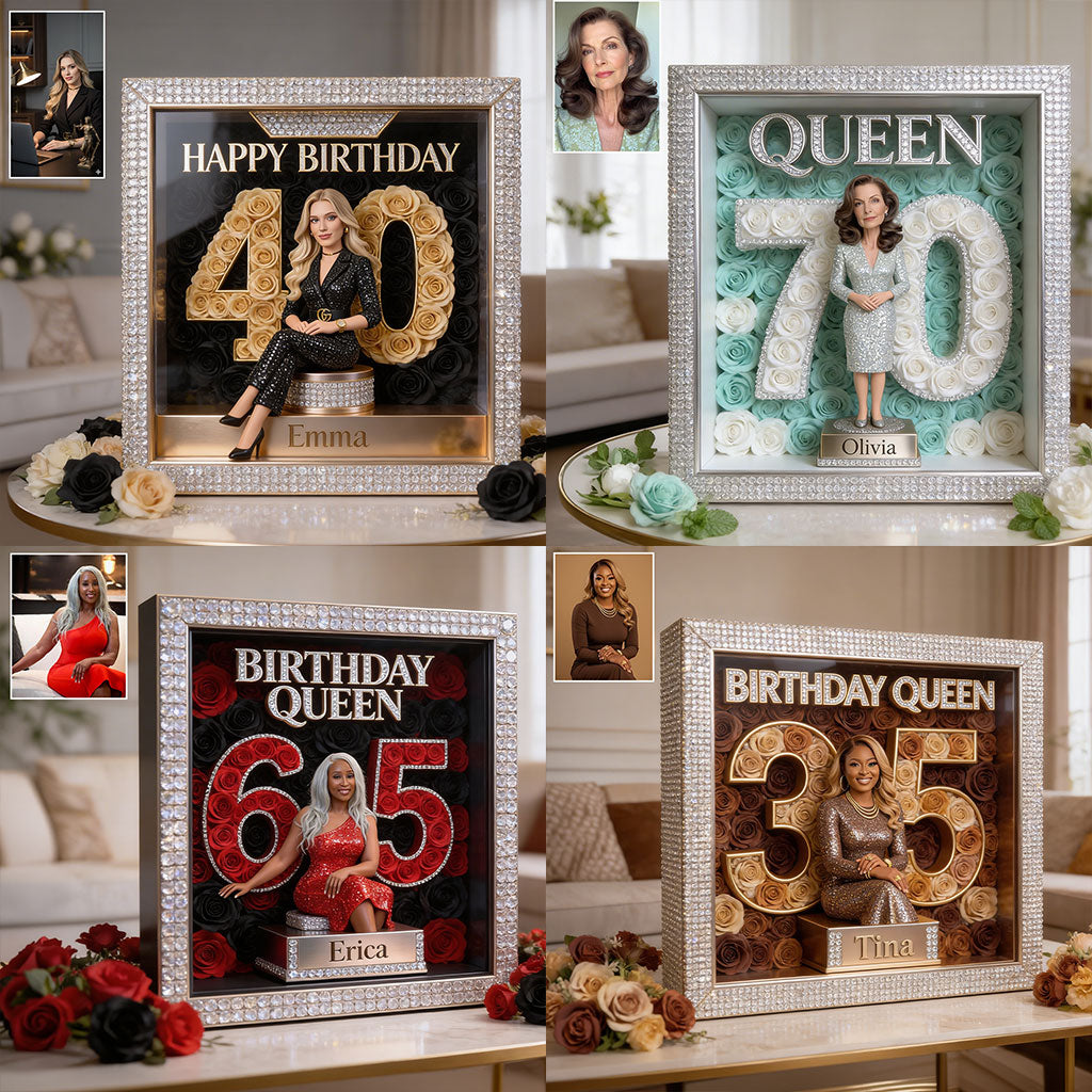 Personalized 70th Birthday Older Black Woman Custom Shaped Acrylic Plaque Gift for Mom Grandma Wife