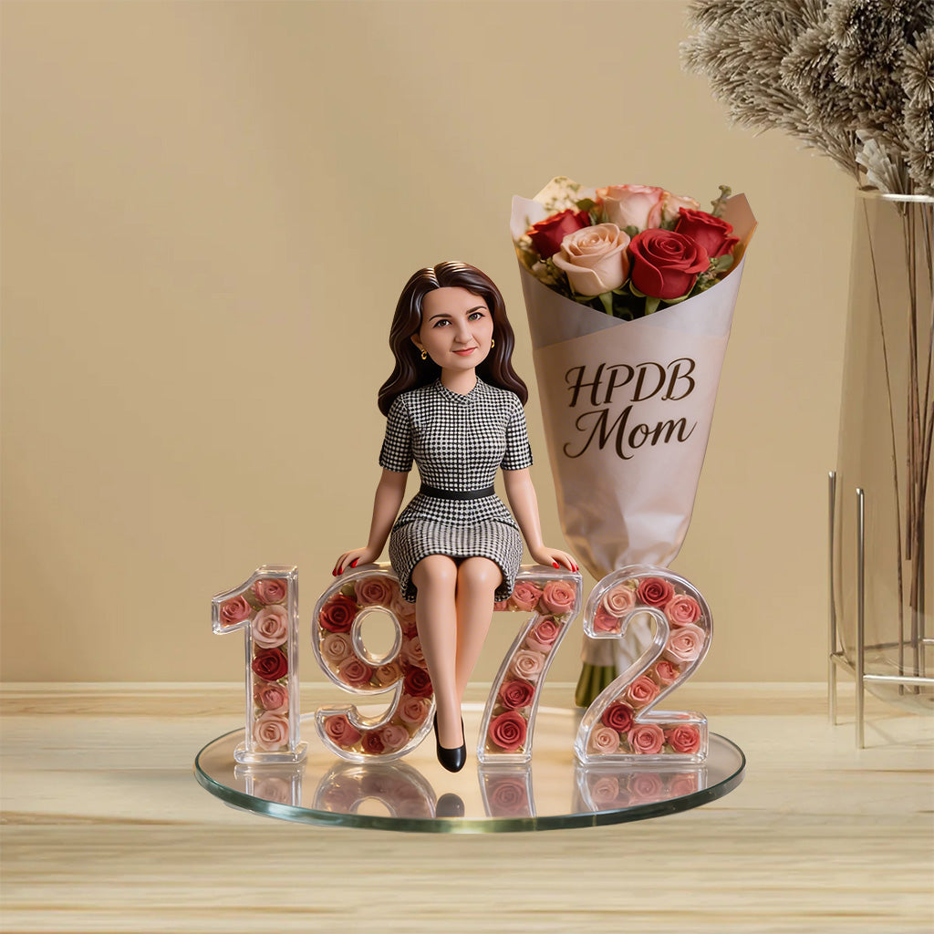 Personalized 50th Birthday Middle-Aged Latina Woman Custom Acrylic Plaque Gift For Her