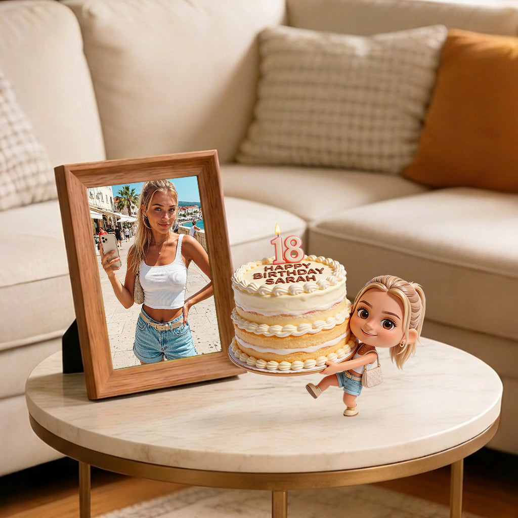 Personalized 45th Birthday Middle-Aged Man 3D Figurine Gift for Dad Husband