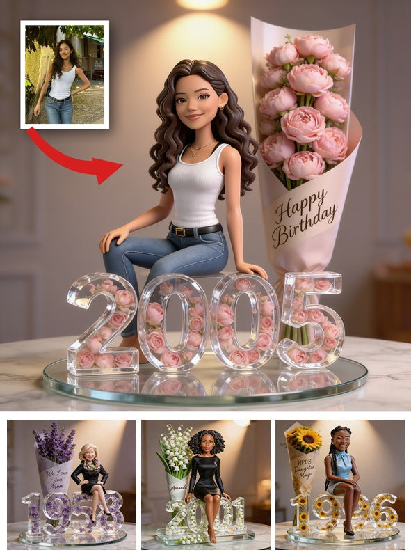Personalized 21st Birthday Latina Woman Custom Shaped Acrylic Plaque Gift For Her