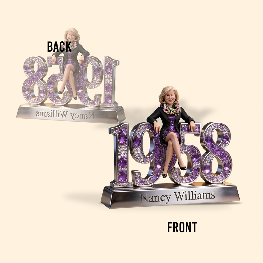 Personalized 21st Birthday Woman Custom Shaped Acrylic Plaque Gift For Her