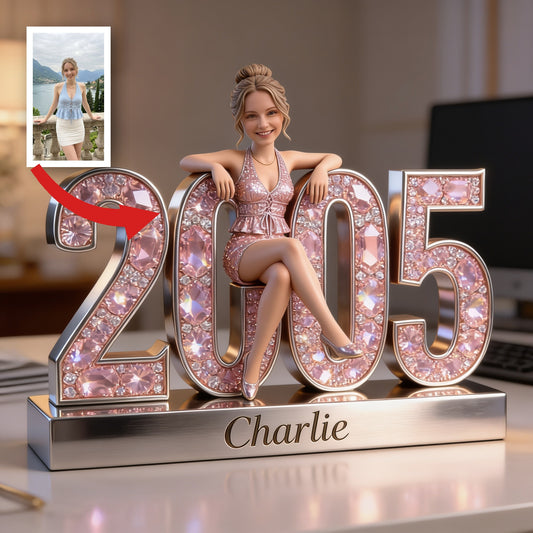 Personalized 21st Birthday Woman Custom Shaped Acrylic Plaque Gift For Her