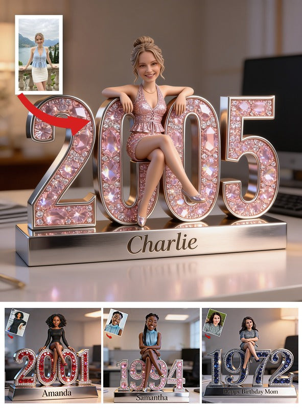 Personalized 21st Birthday Woman Custom Shaped Acrylic Plaque Gift For Her